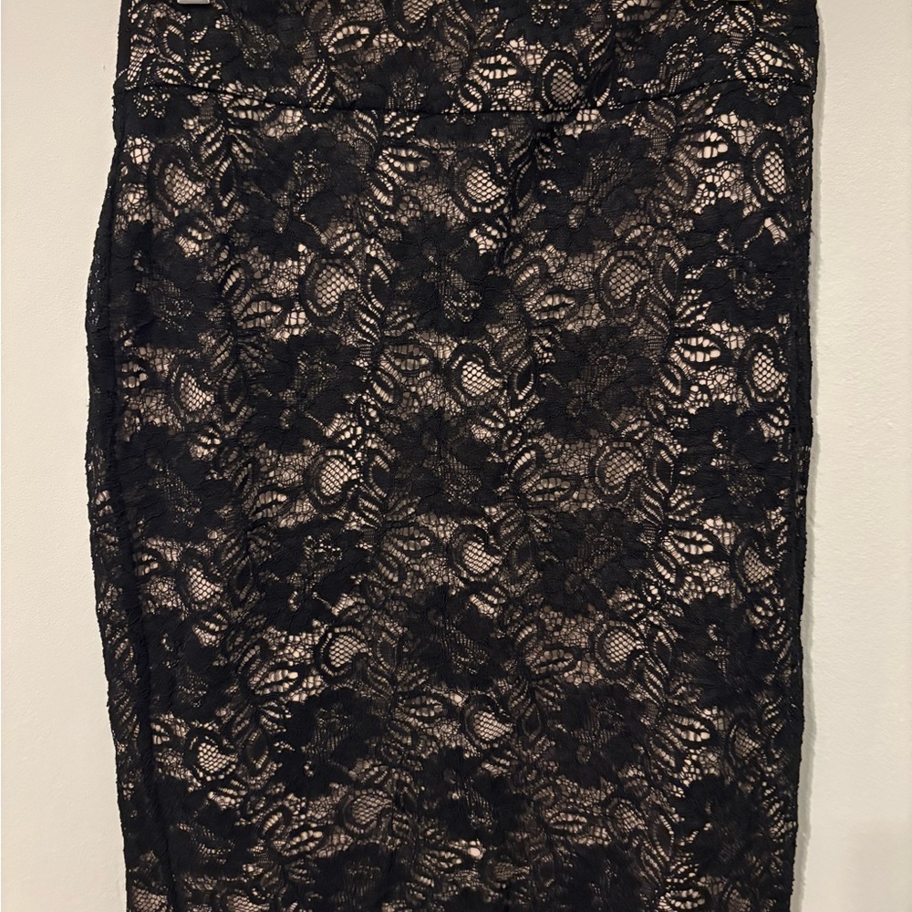 Banana Republic Black Lace Skirt